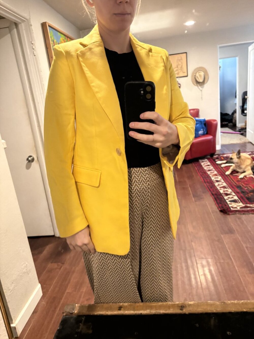 Yellow Brand New Banana Republic Blazer